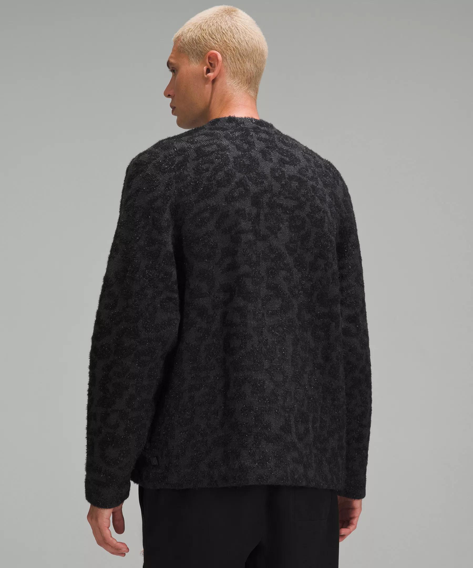 Wool-Blend Jacquard Cardigan Product Image