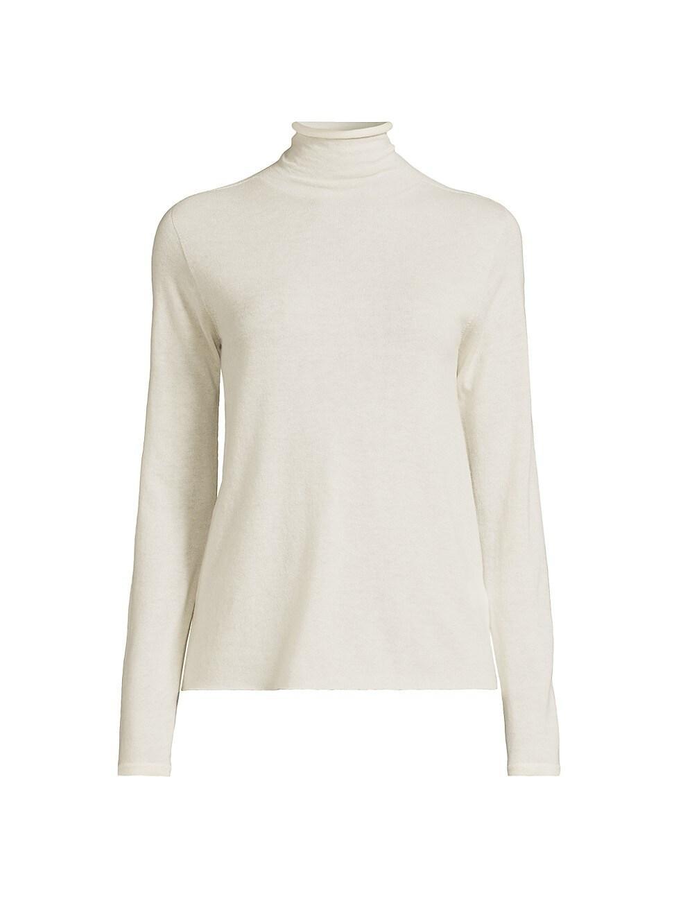 Womens Mashine-Washable Cashmere Long-Sleeve Turtleneck Sweater product image