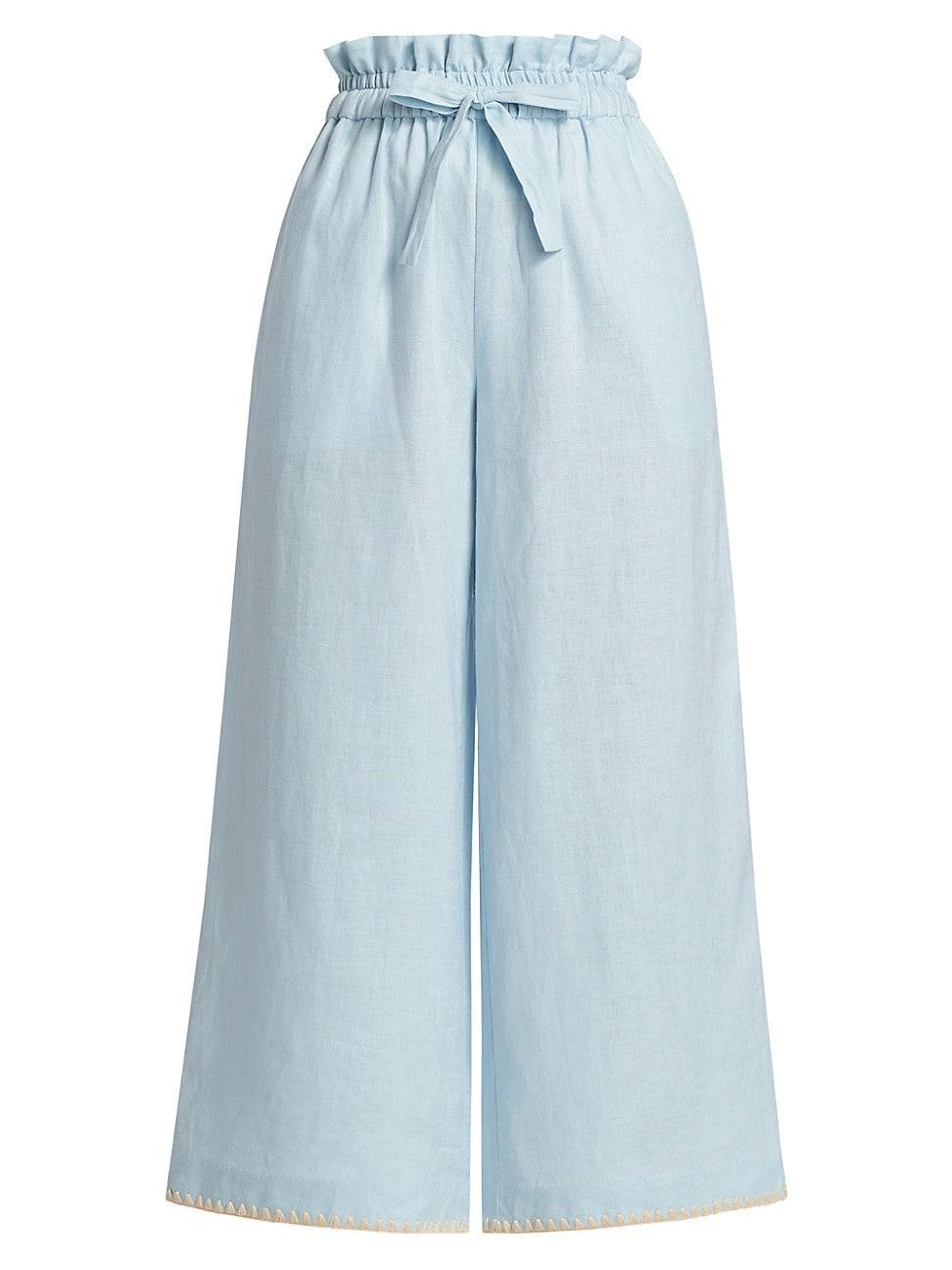 Womens Tomasina Linen Drawstring Pants Product Image