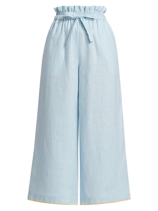 Womens Tomasina Linen Drawstring Pants Product Image