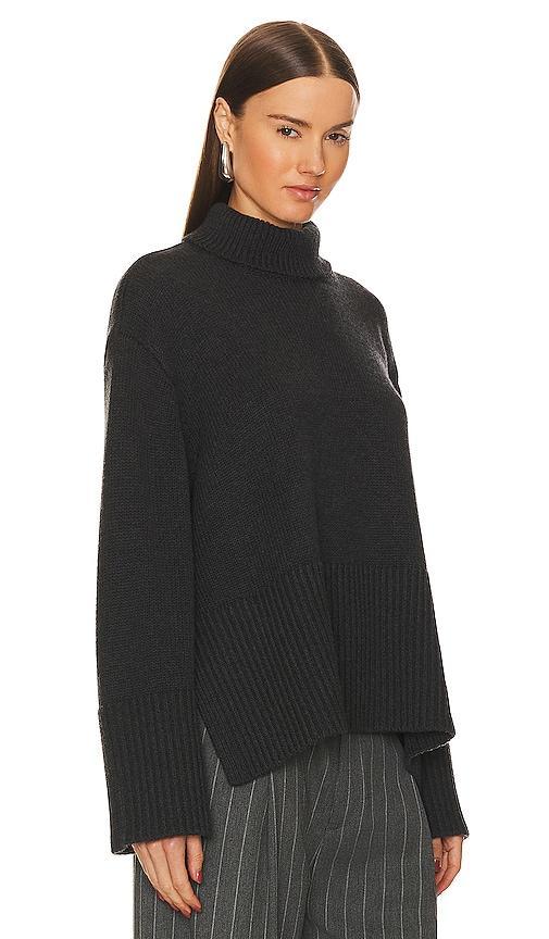 Rue Sophie Della Turtleneck Pullover in Charcoal. - size S (also in M, XS) Product Image