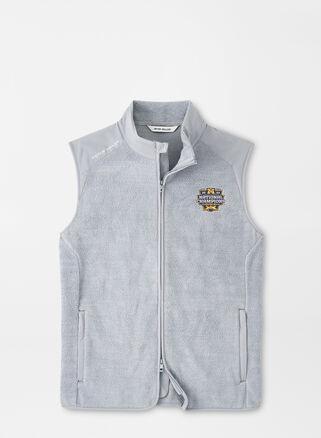 Peter Millar Mens Michigan National Champion Fade Vest | Color: Gale Grey | Size: M Product Image