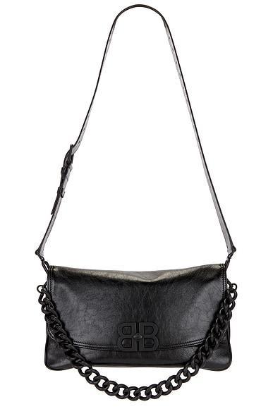 Bb Soft Flap Medium Bag In Black Product Image