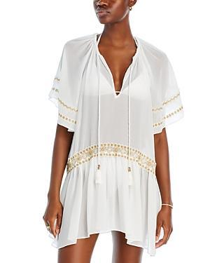 Womens Whitley Floral-Embroidered Cover-Up Dress Product Image