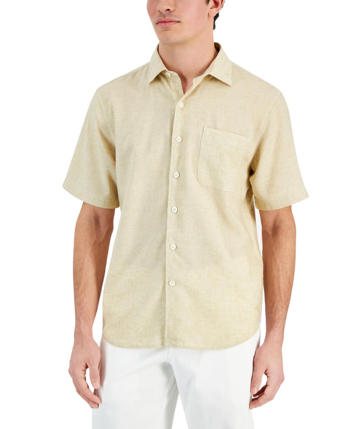 Tommy Bahama Mens Sand Desert Short-Sleeve Shirt Product Image