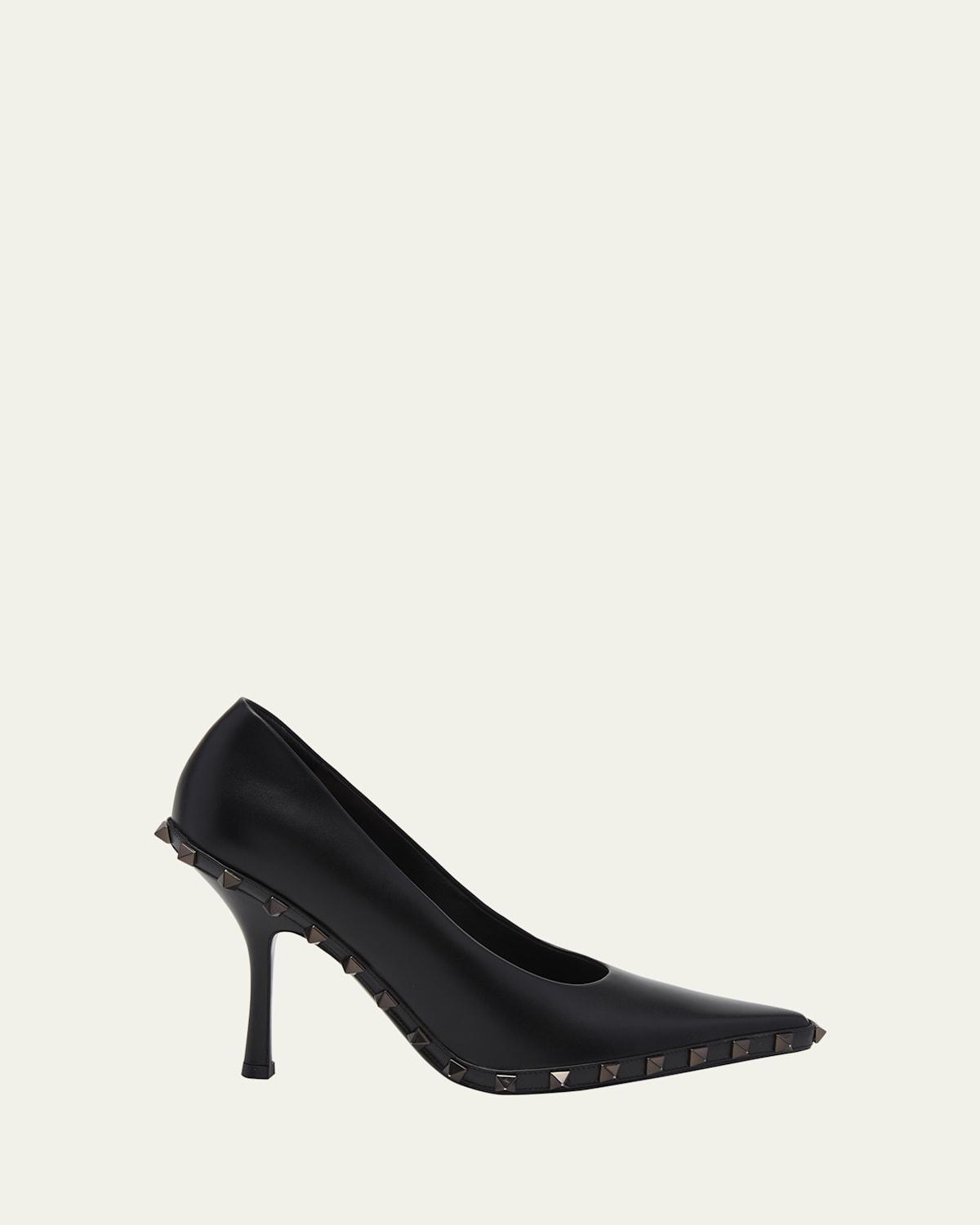 Womens Rockstud Pumps In Calfskin With Tone-On-Tone Studs Product Image