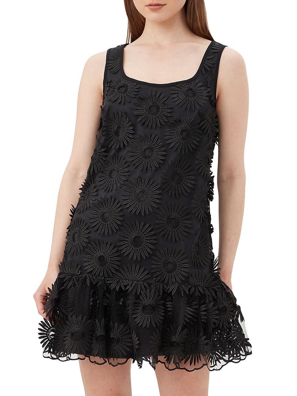 Womens Anzu Floral-Embroidered Minidress Product Image