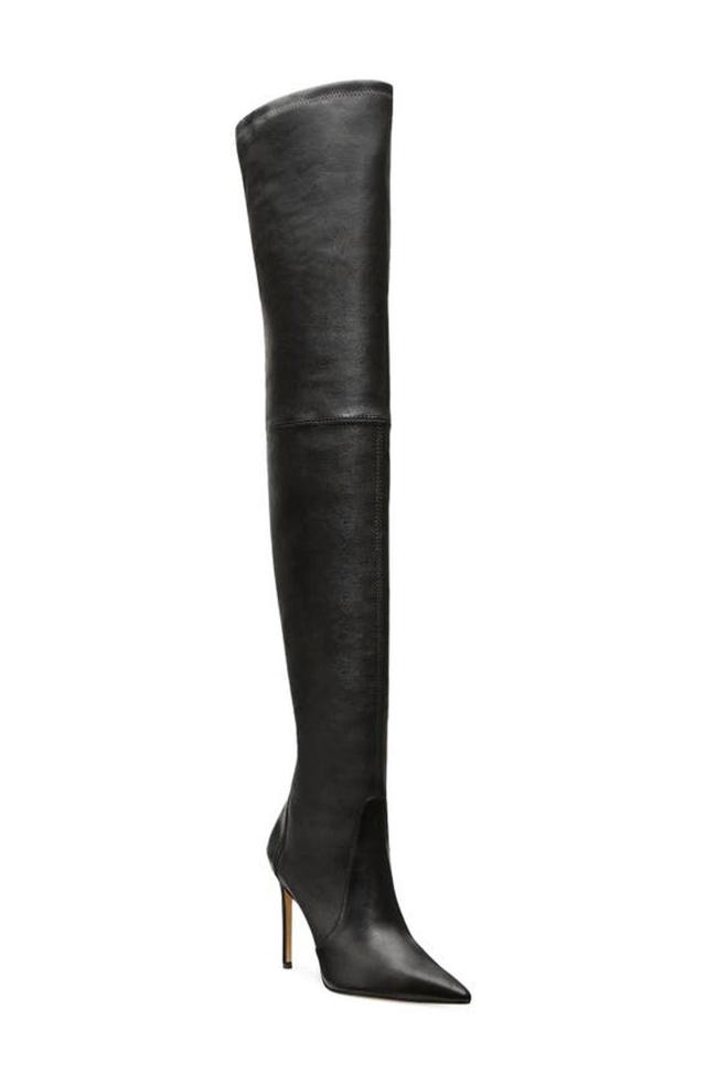 Ultrastuart 100 Stretch Pointed Toe Over The Knee Boot In Black Product Image