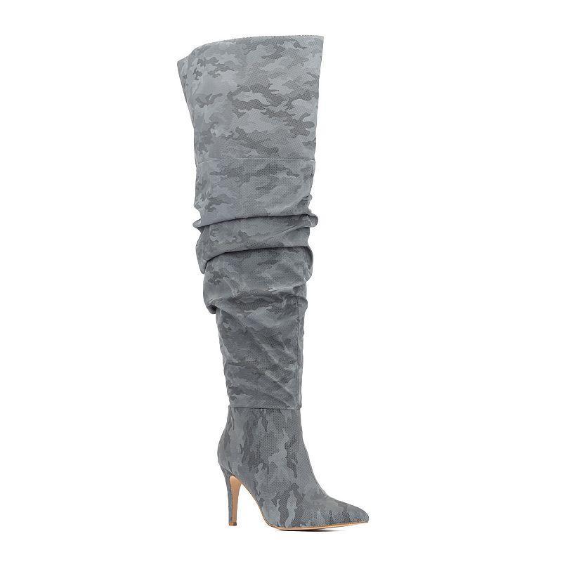 Womens Fashion to Figure Sana Scrunched Thigh-High Wide Width Boots Product Image