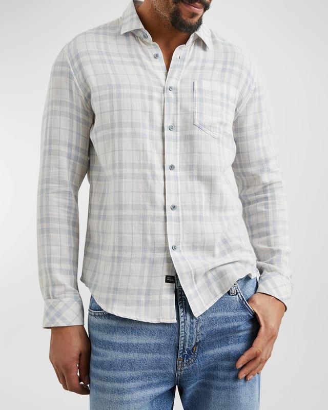 Mens Wyatt Cotton Stripe Button-Front Shirt Product Image