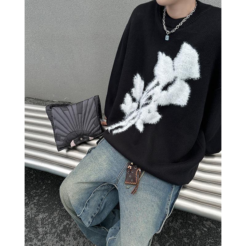 Crewneck Jacquard Sweater Product Image