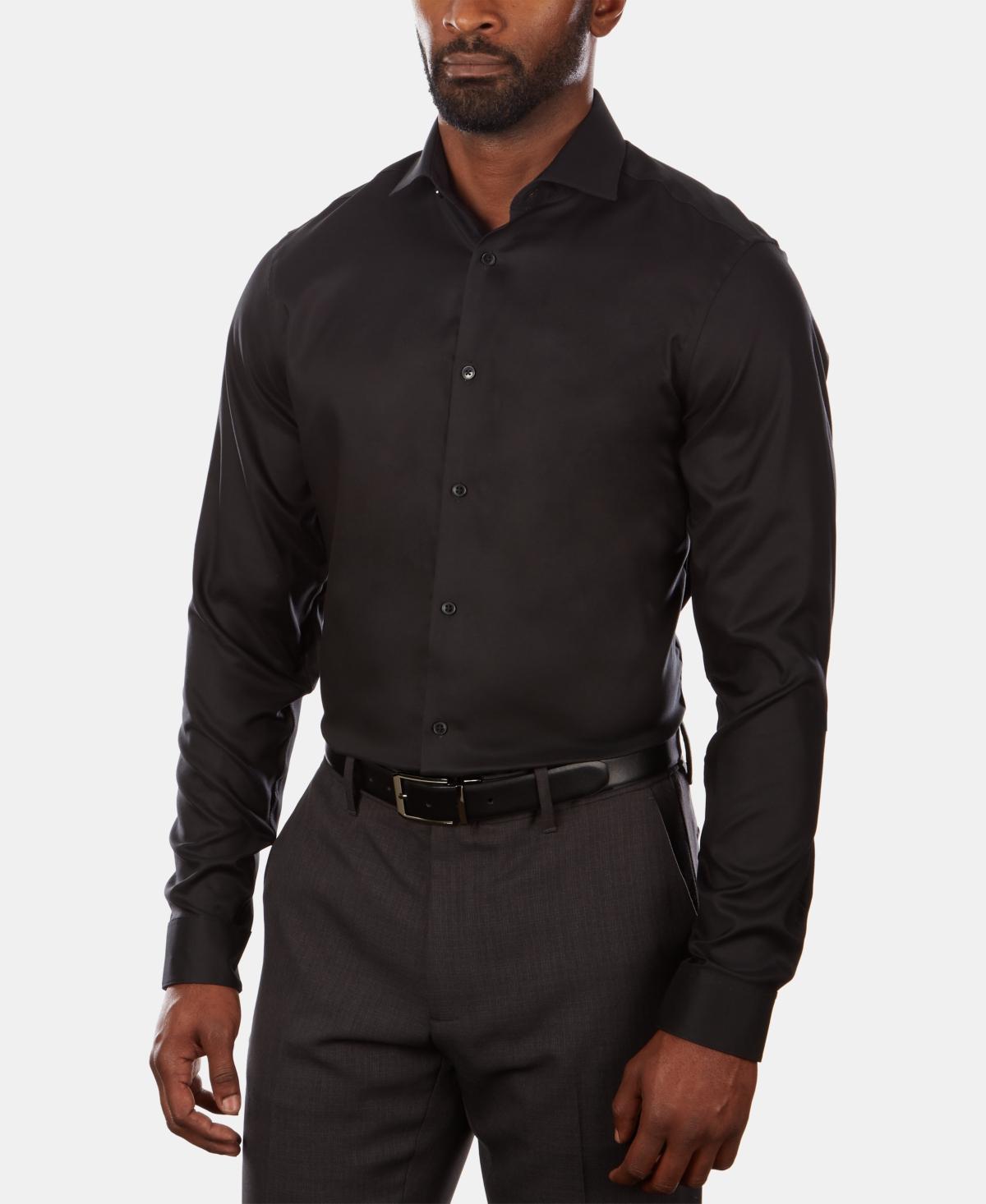 Mens Steel Slim-Fit Non-Iron Stretch Performance Dress Shirt Product Image