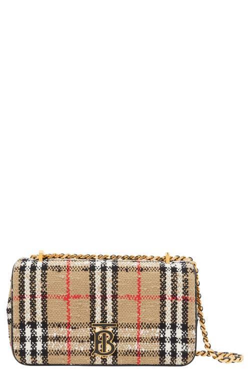 burberry Small Lola Woven Check Crossbody Product Image