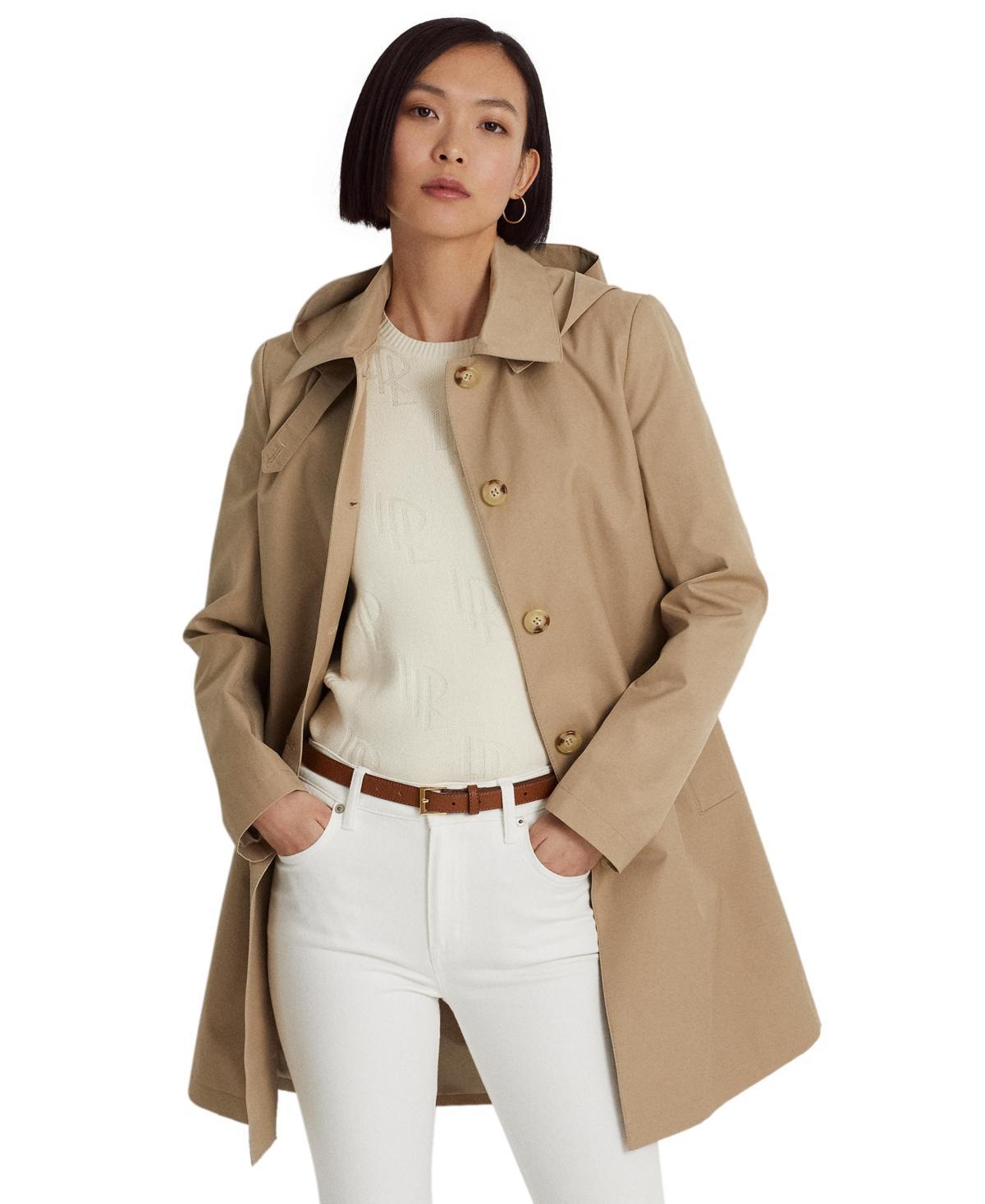 Lauren Ralph Lauren Womens Hooded A-Line Raincoat product image