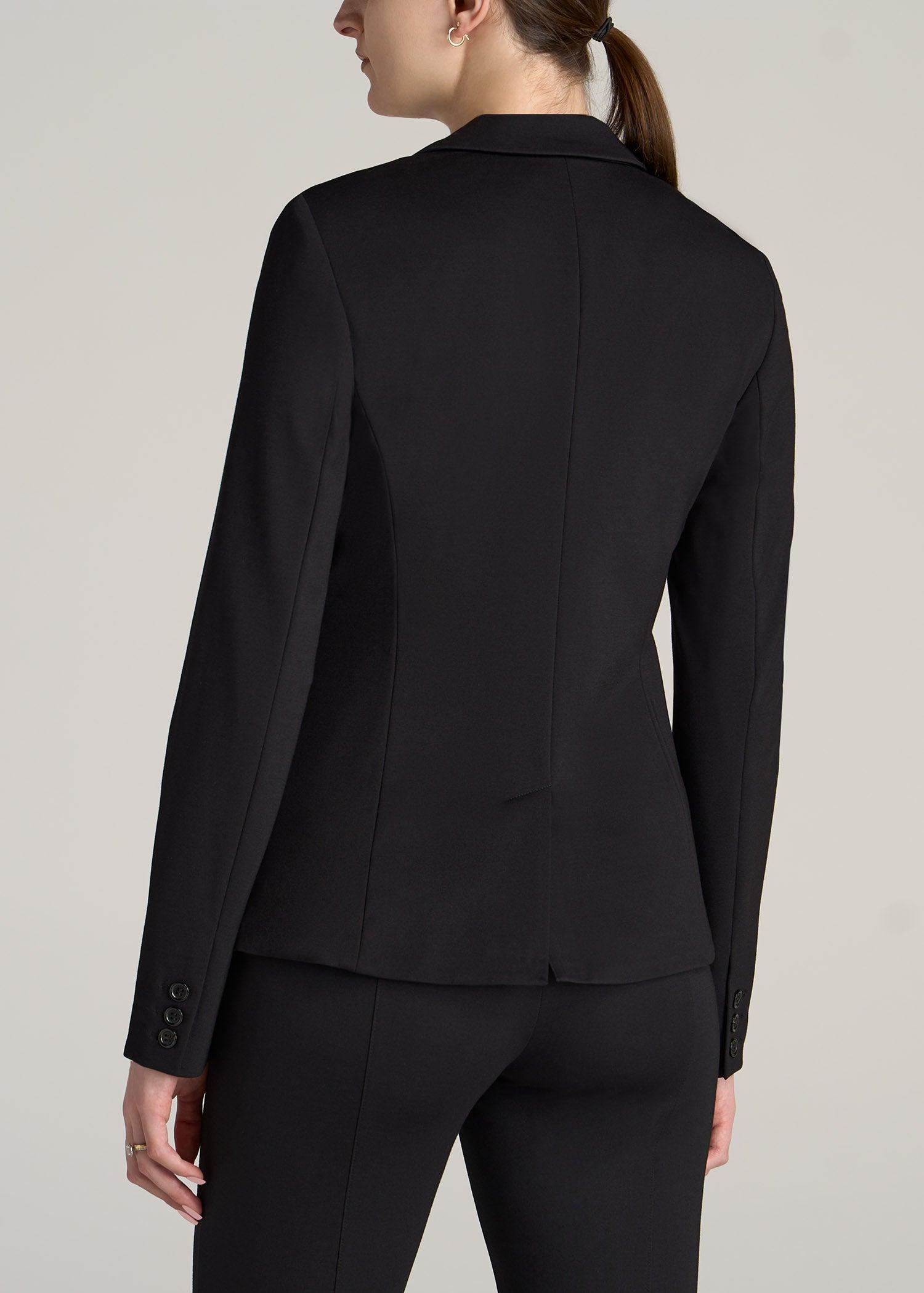 SLIM-FIT Two Button Blazer for Tall Women in Black Product Image