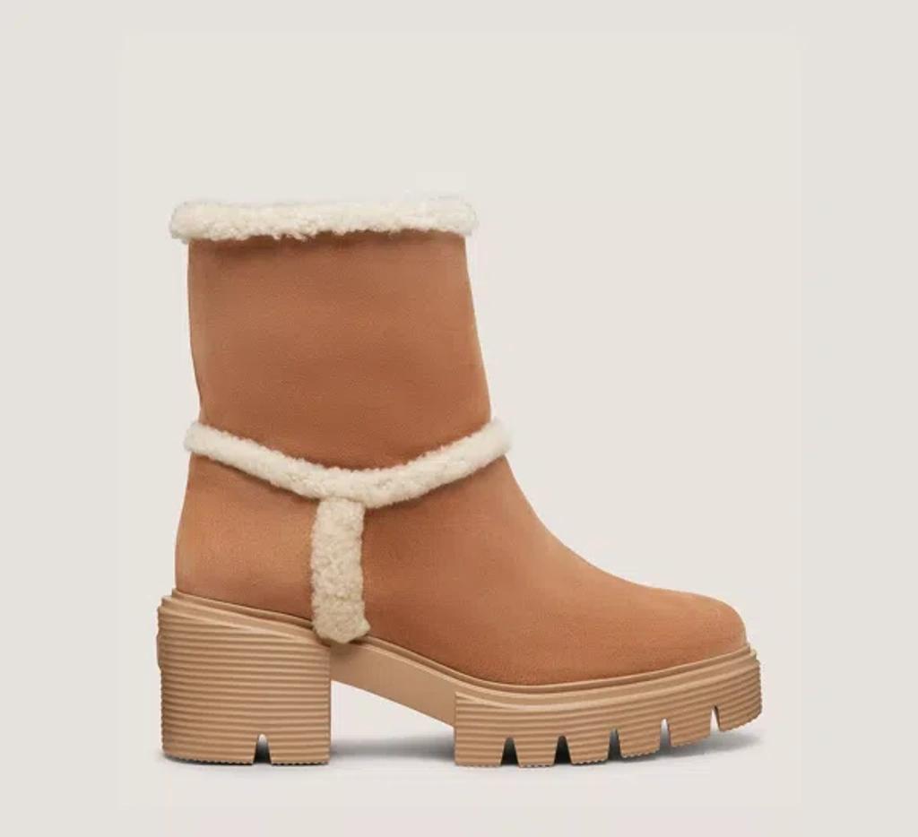 STUART WEITZMAN Lennox Bootie In Camel & Cream product image