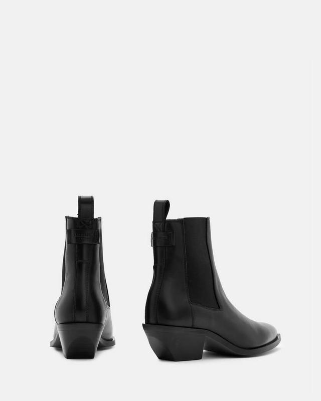 AllSaints Fox Pointed Toe Leather Chelsea Boots Product Image