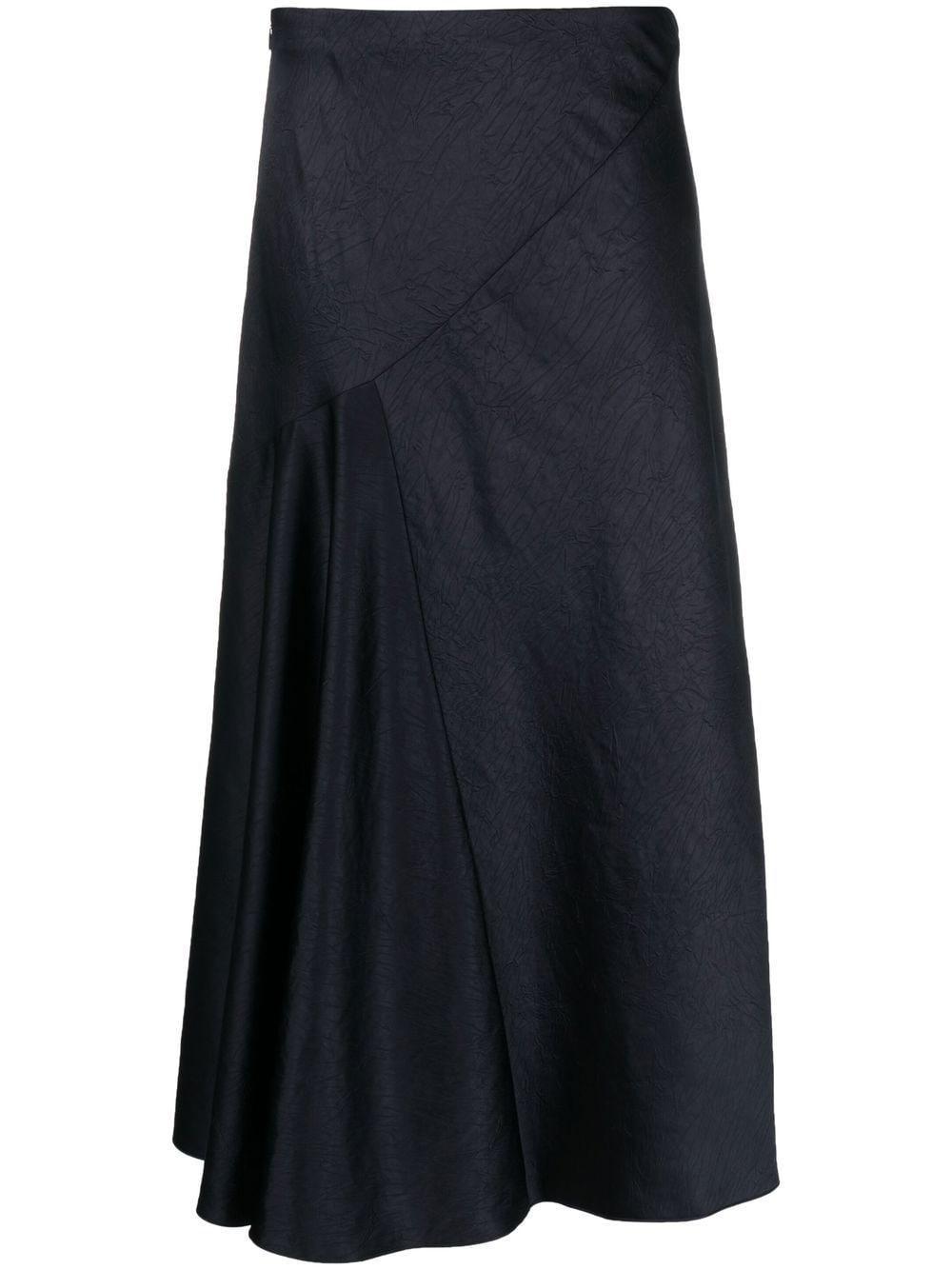 VINCE Draped Slip Skirt In Blue Product Image