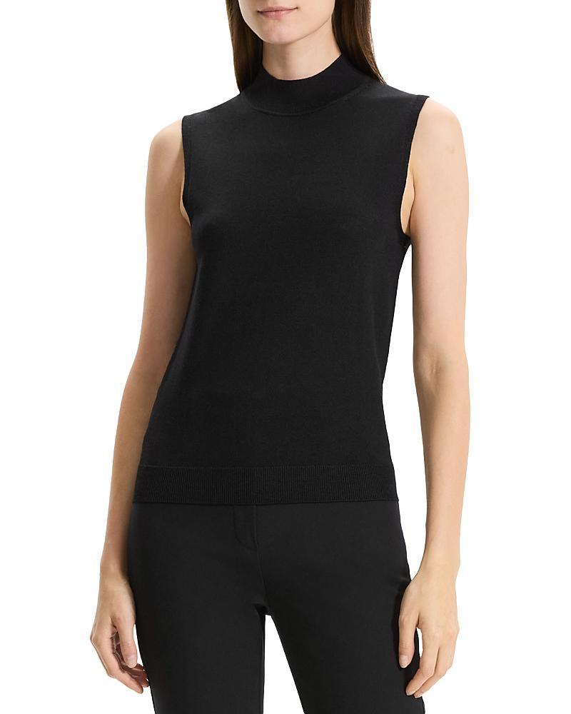 Womens Merino Wool Mock Turtleneck Shell product image