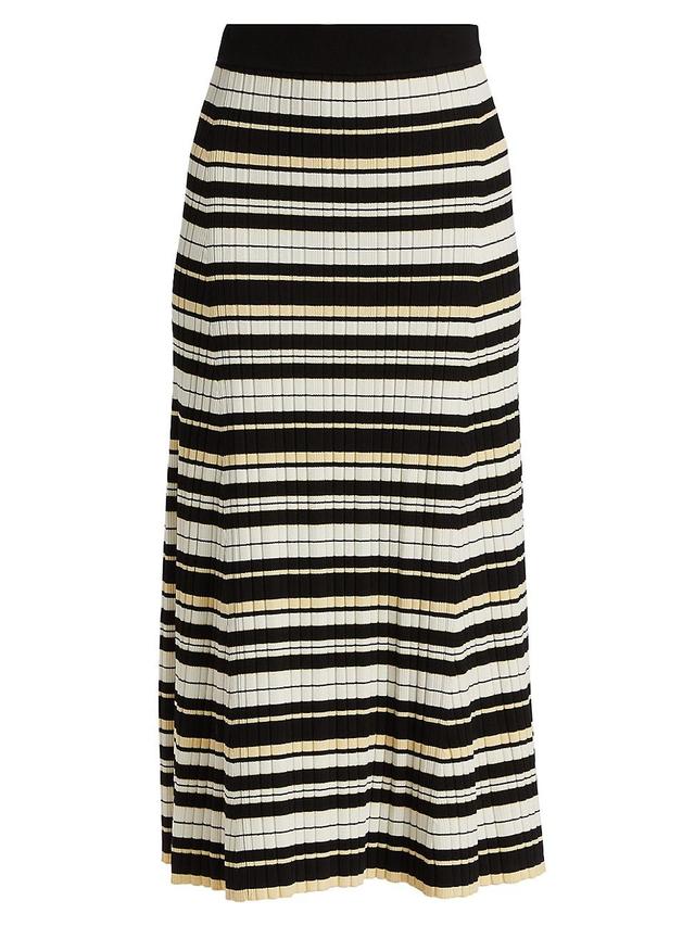 Womens Future Stripe Rib-Knit Midi-Skirt Product Image