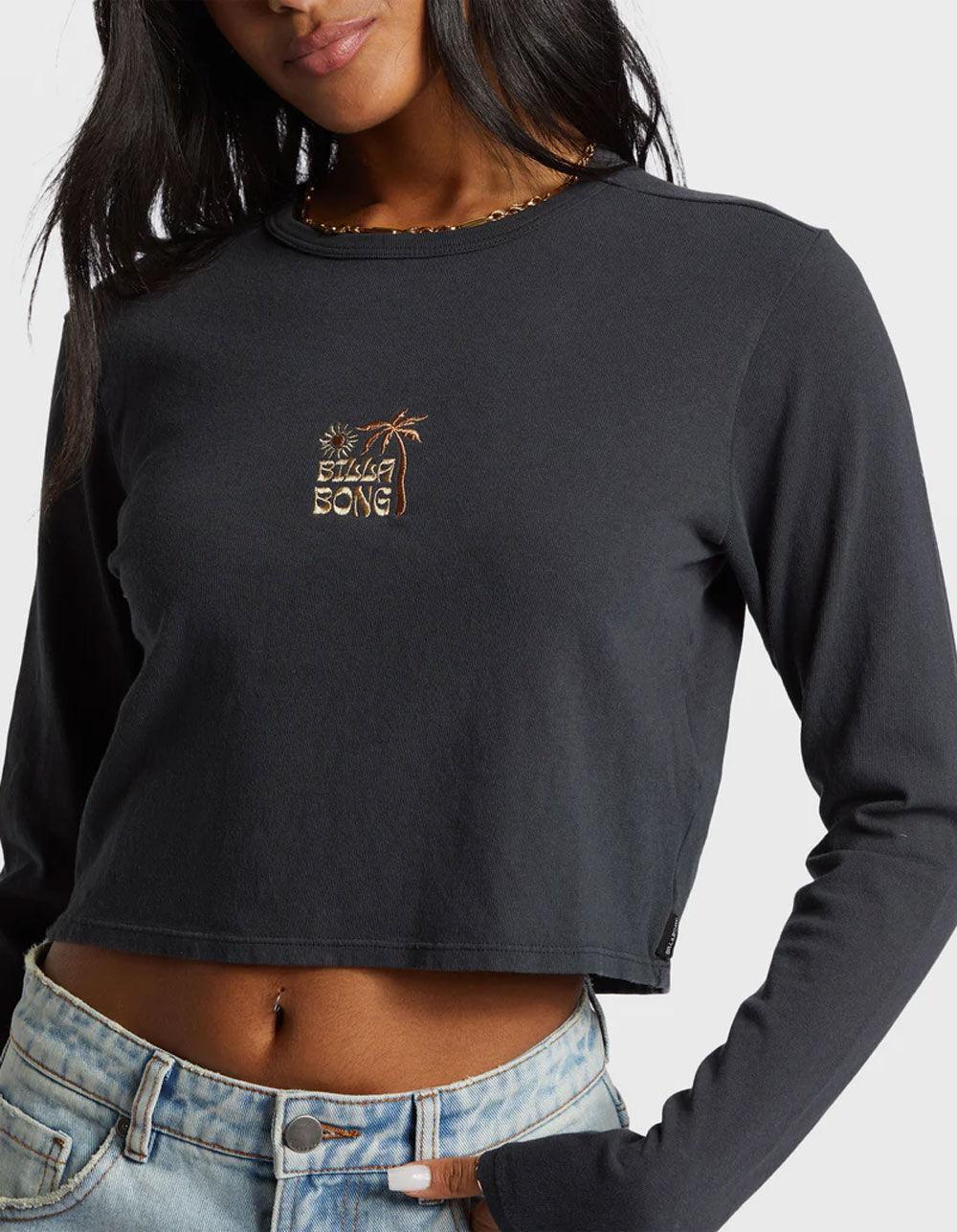 BILLABONG Tommy Womens Long Sleeve Crop Tee Product Image