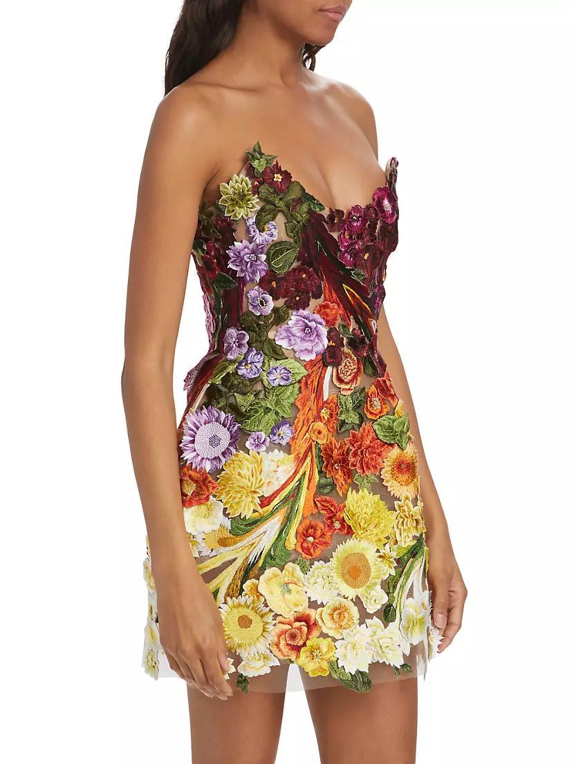 Floral Embroidered Minidress Product Image