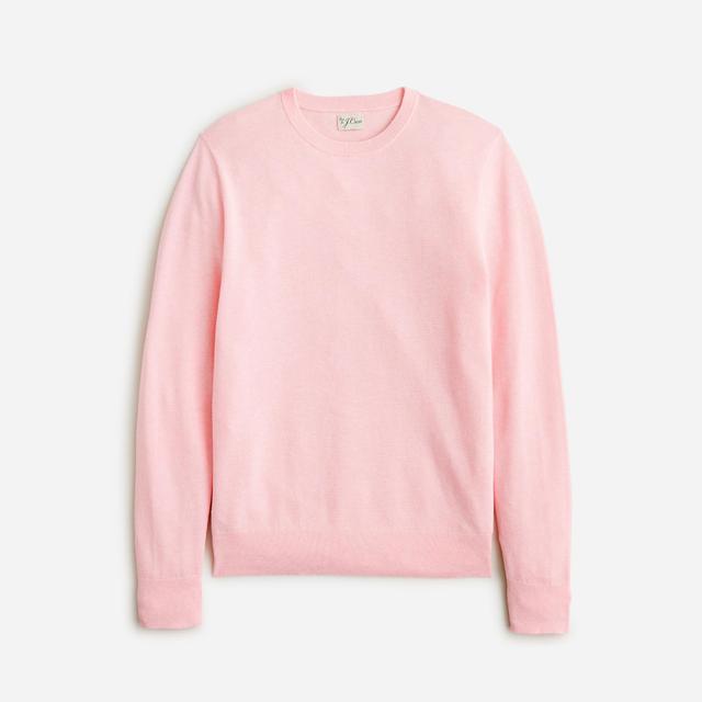 Cotton piqué-stitch crewneck sweater Product Image