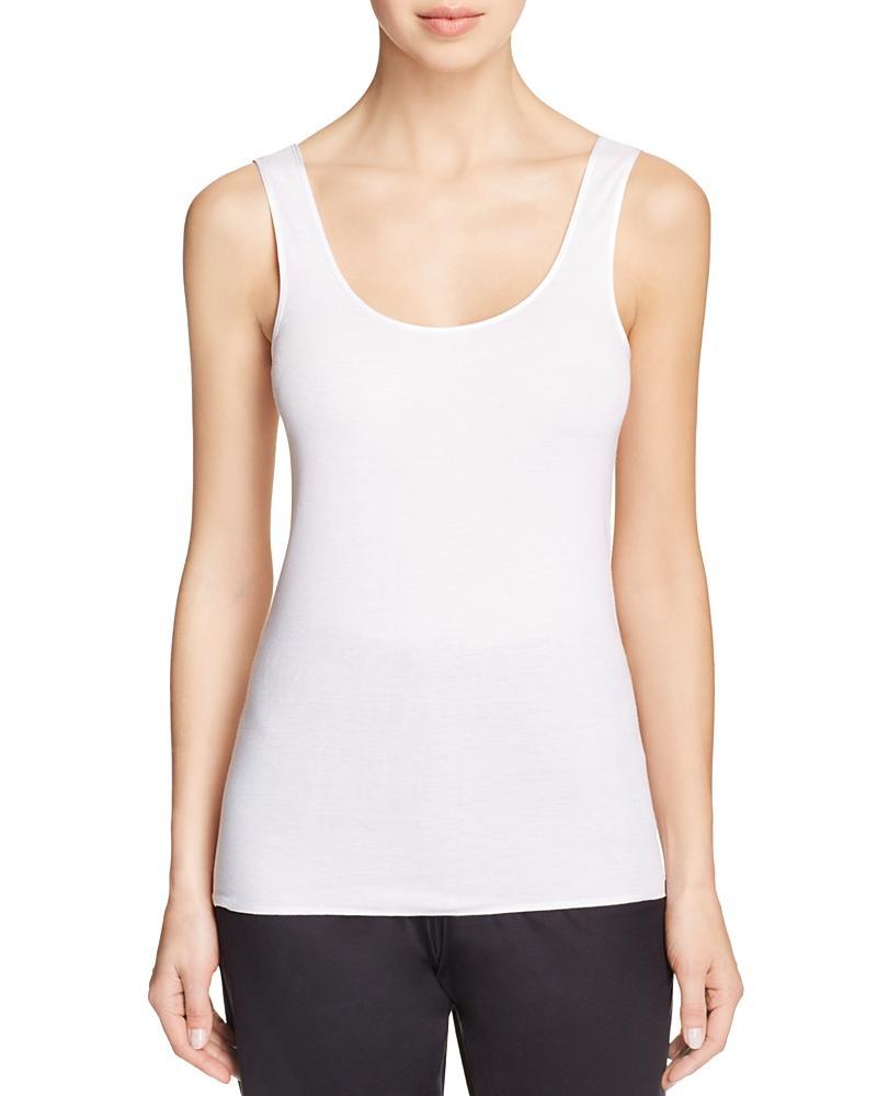 Hanro Cotton Seamless Scoop Neck Tank Product Image