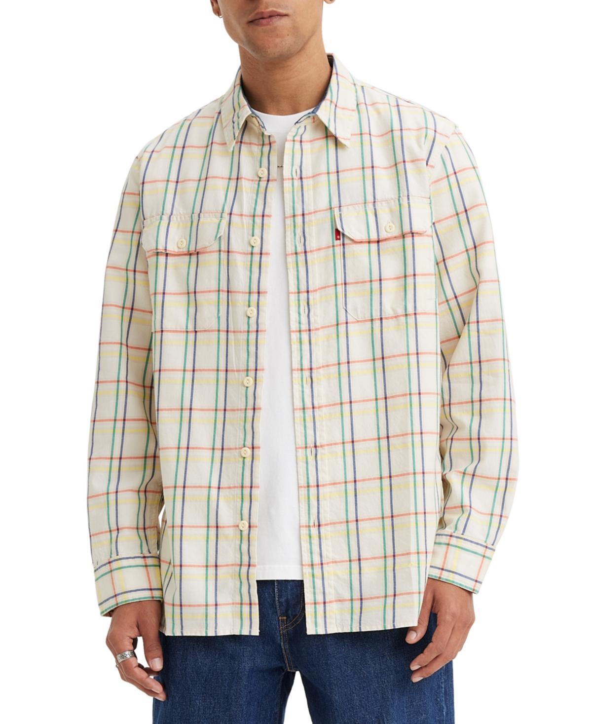 Levis Mens Worker Relaxed-Fit Button-Down Shirt Product Image