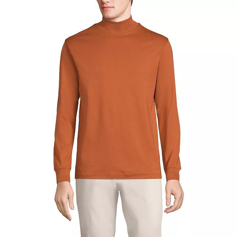 Lands End Mens Super Soft Supima Mock Turtleneck Product Image