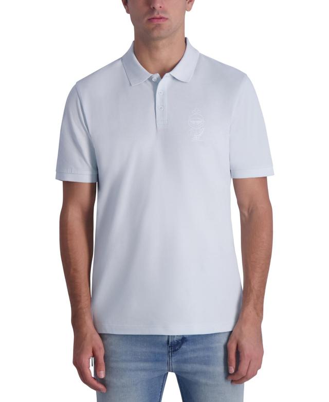 Karl Lagerfeld Paris Mens Pique Logo Polo Shirt Product Image