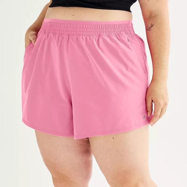 Plus Size Tek Gear Woven Run Shorts, Womens Product Image