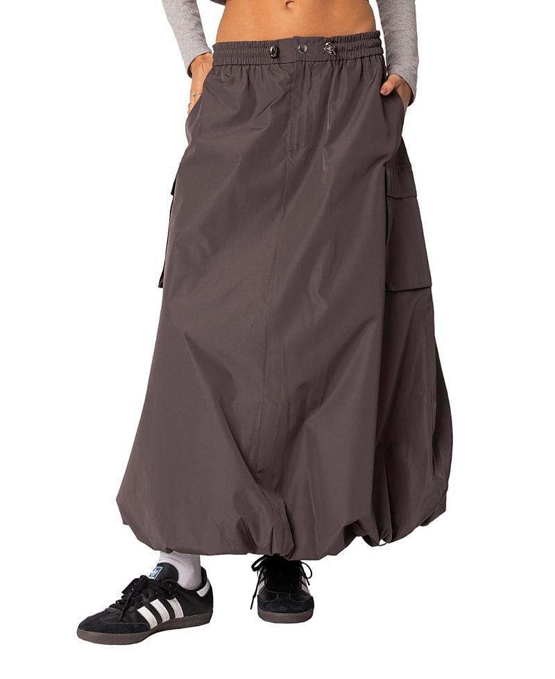 EDIKTED Bubble Cargo Maxi Skirt Product Image