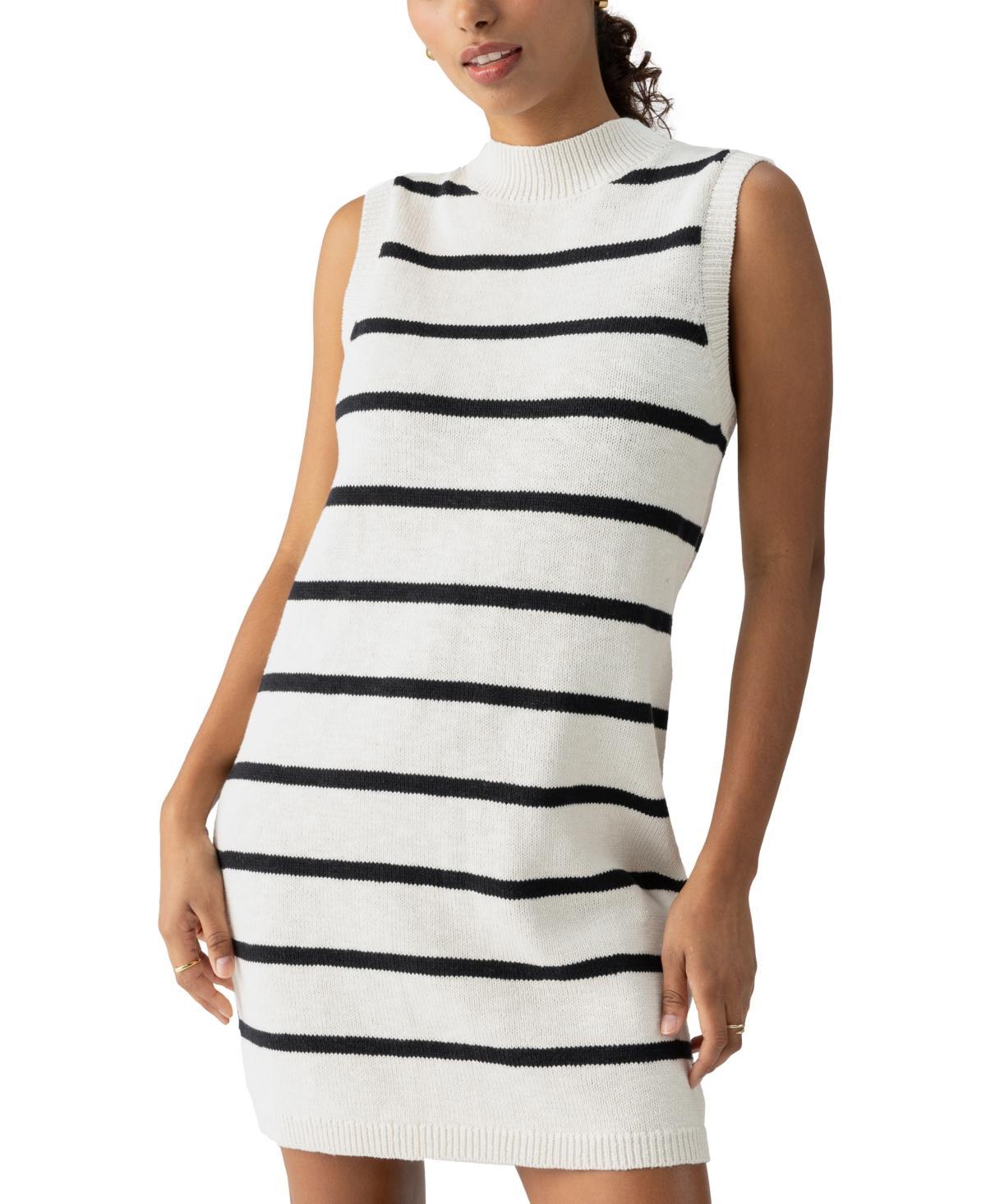 Sanctuary Life Is Easy Sweater Dress (Chalk Stripe) Women's Dress Product Image