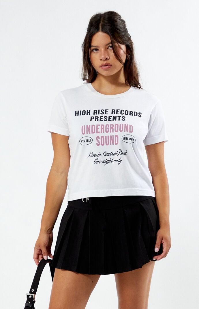 Women's High Rise Records T-Shirt Product Image