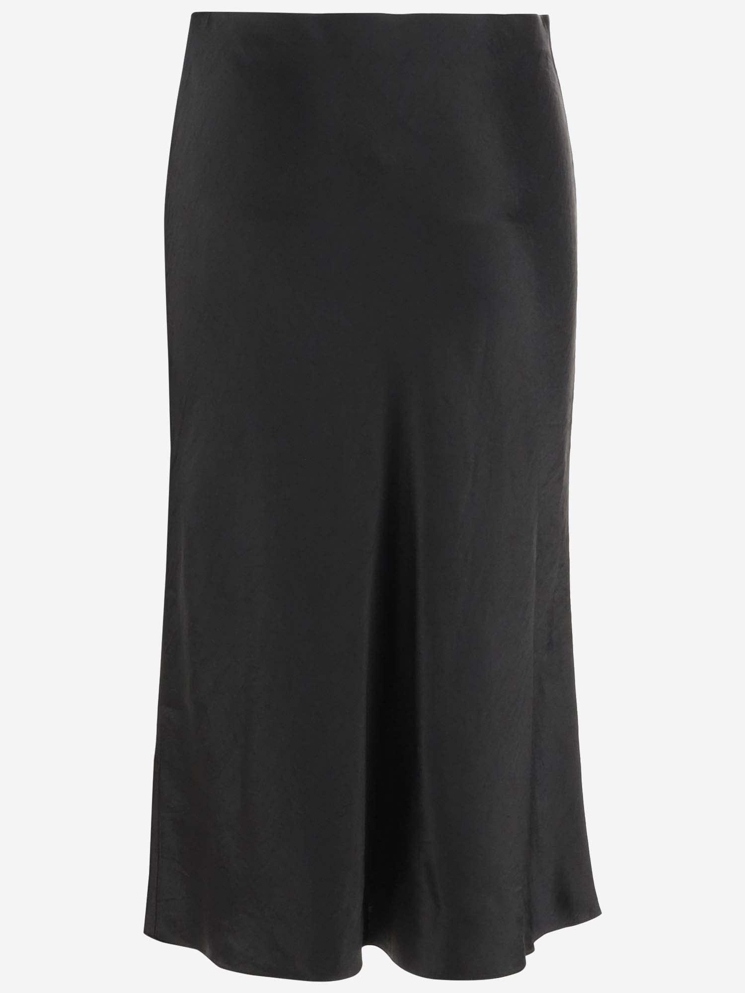 Satin Skirt In Black Product Image