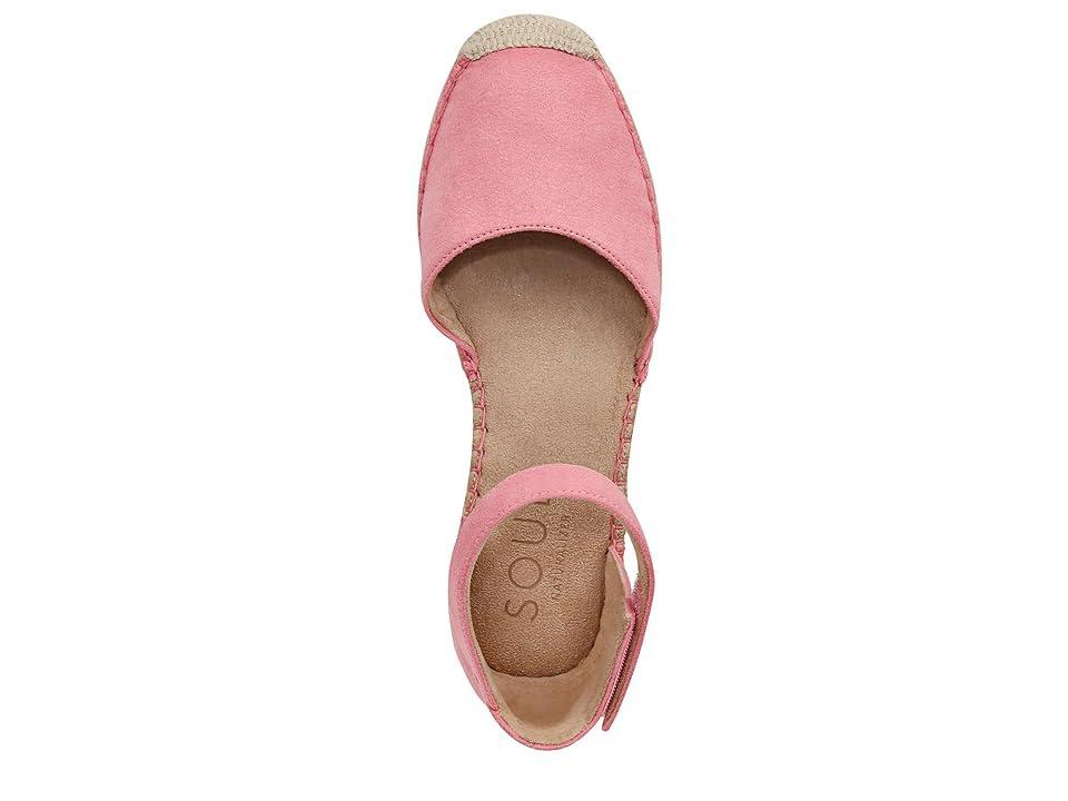 Naturalizer Wren Ankle Strap Low Heel Espadrille (Flamingo Fabric) Women's Sandals Product Image