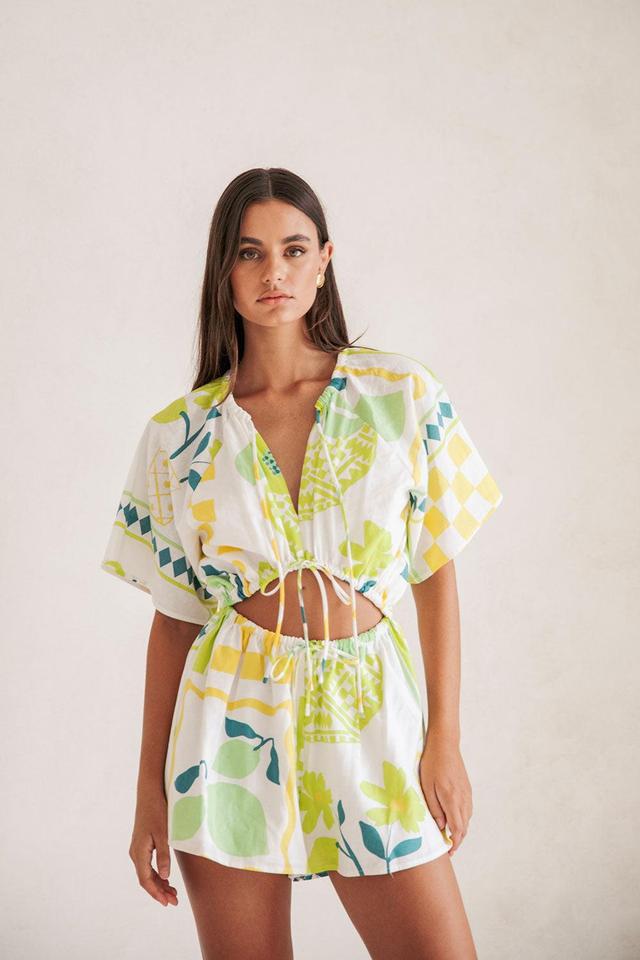 SAMPLE-Arella Playsuit - Prego Verde Product Image