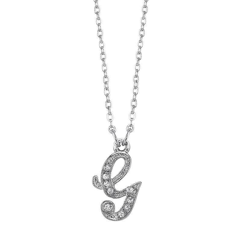 1928 Script Initial Necklace, Womens Product Image