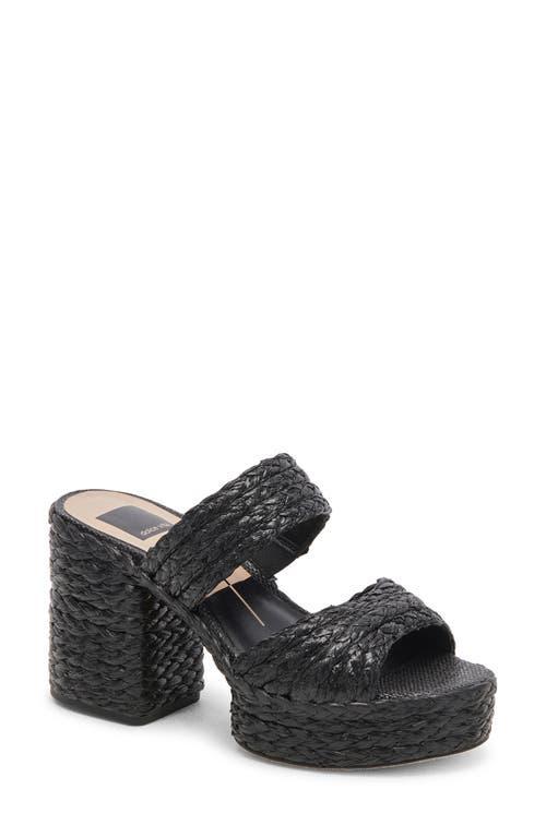 Dolce Vita Latoya Raffia Platform Sandal Product Image