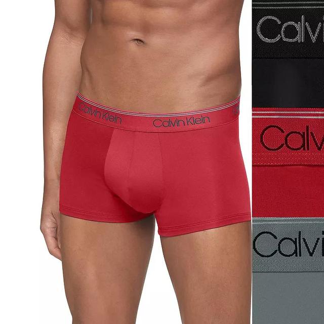 Mens Calvin Klein 3-Pack Microfiber Stretch Low-Rise Trunks, Mens Product Image