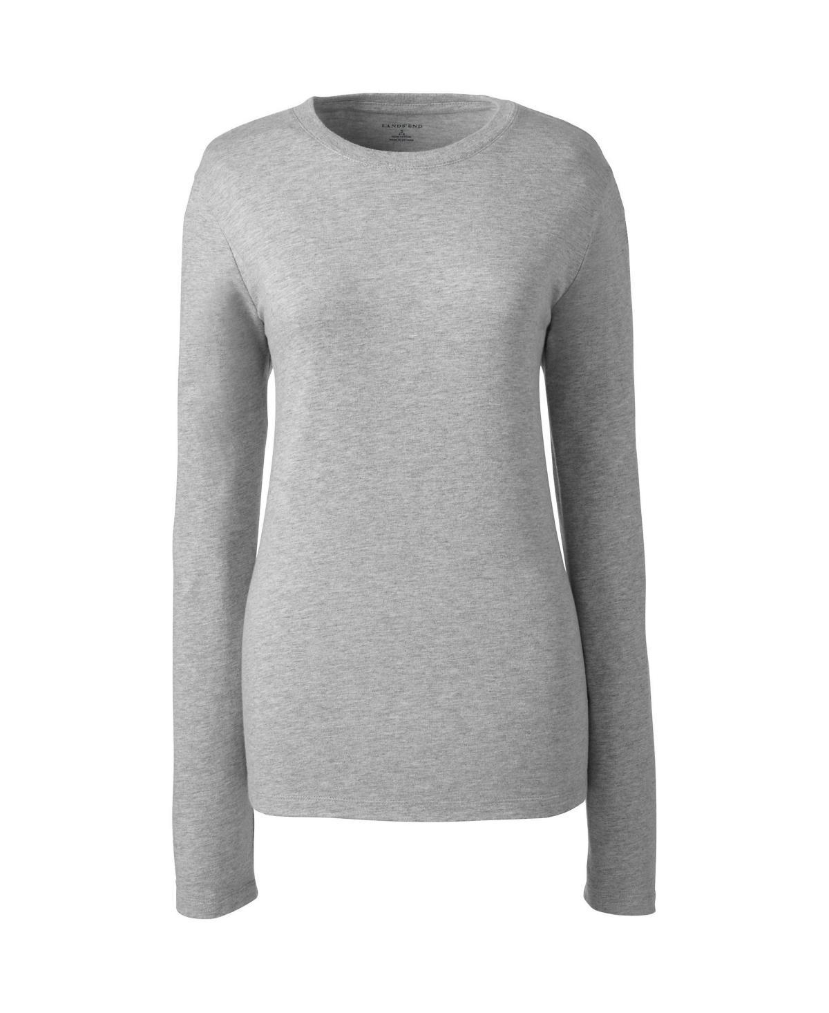 Womens Lands End School Uniform Long Sleeve Essential T-shirt Product Image