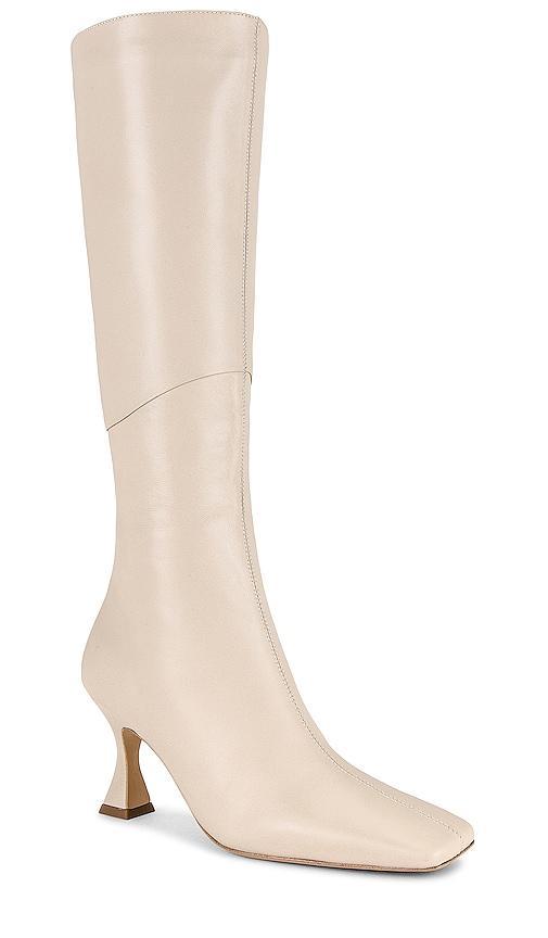 Tony Bianco Fantasy Heeled Boot in Cream. Size 10, 5, 5.5, 6, 6.5, 7, 8, 8.5, 9.5. Product Image