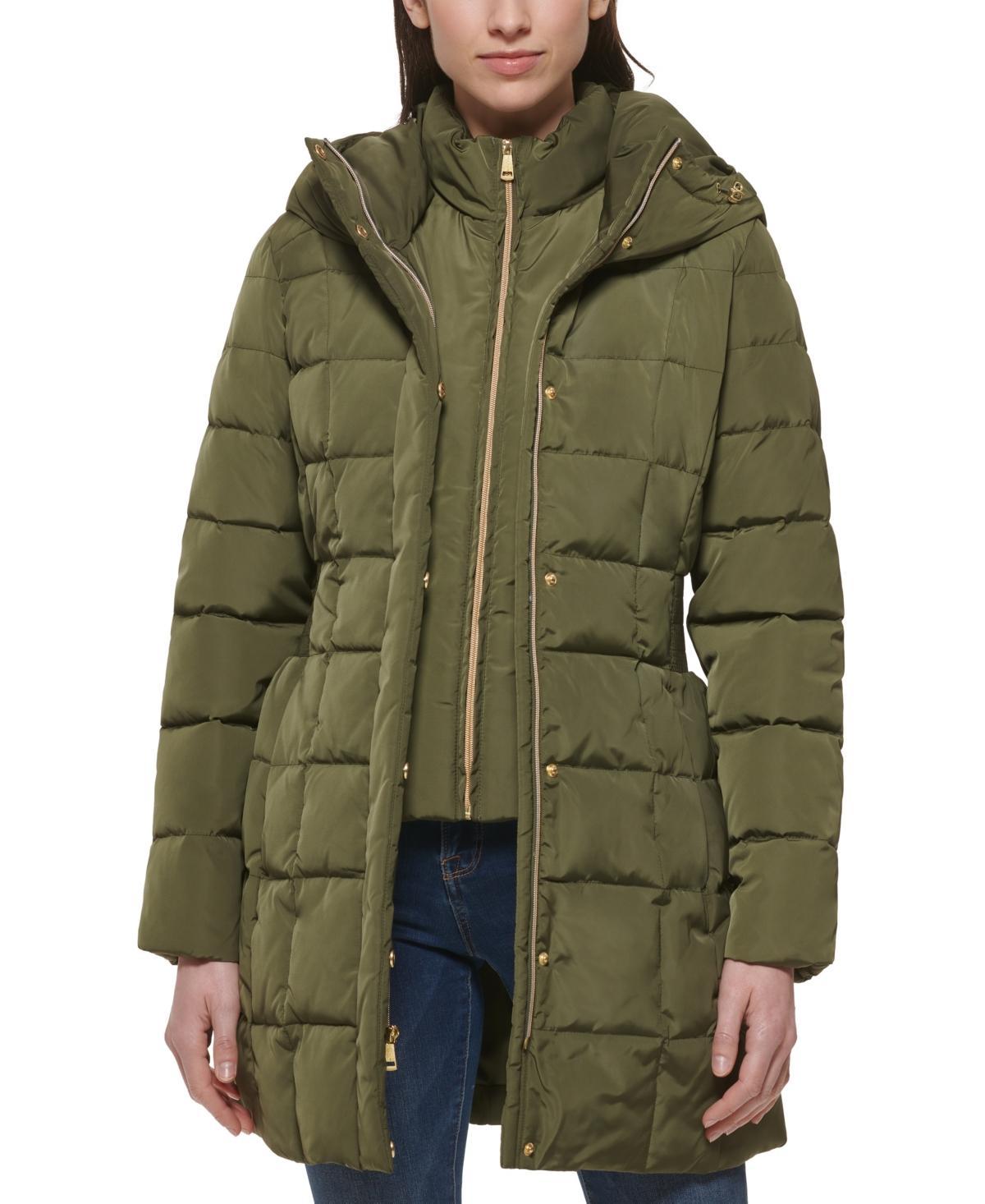 Cole Haan Signature Shawl Hooded Bibbed Puffer Coat Product Image