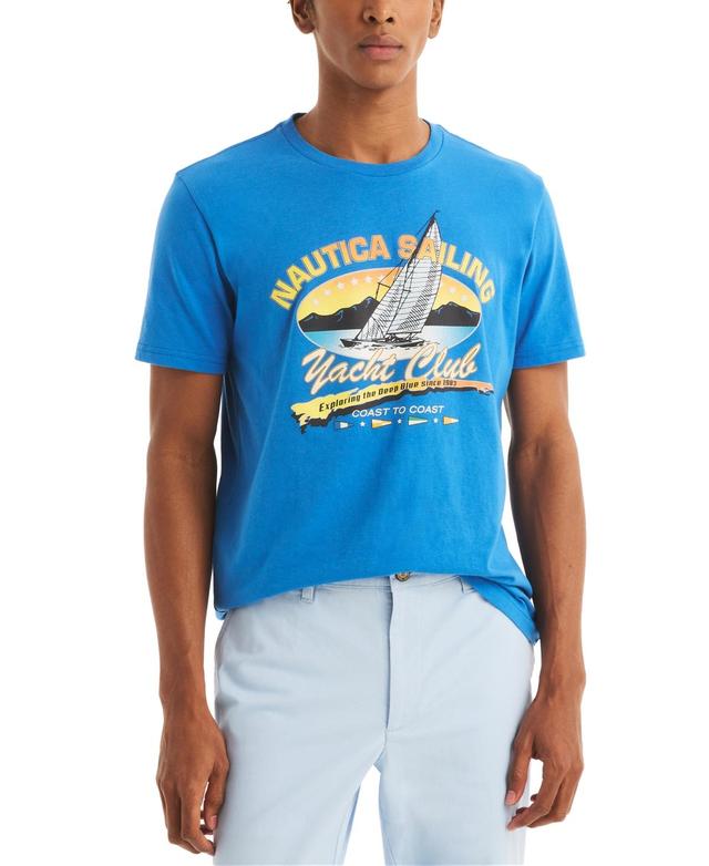 Nautica Mens Short Sleeve Yacht Club Graphic T-Shirt Product Image