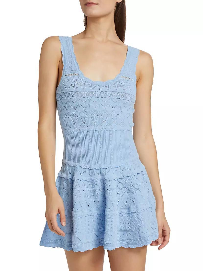 Ronelle Stretch Pointelle Knit Dress Product Image