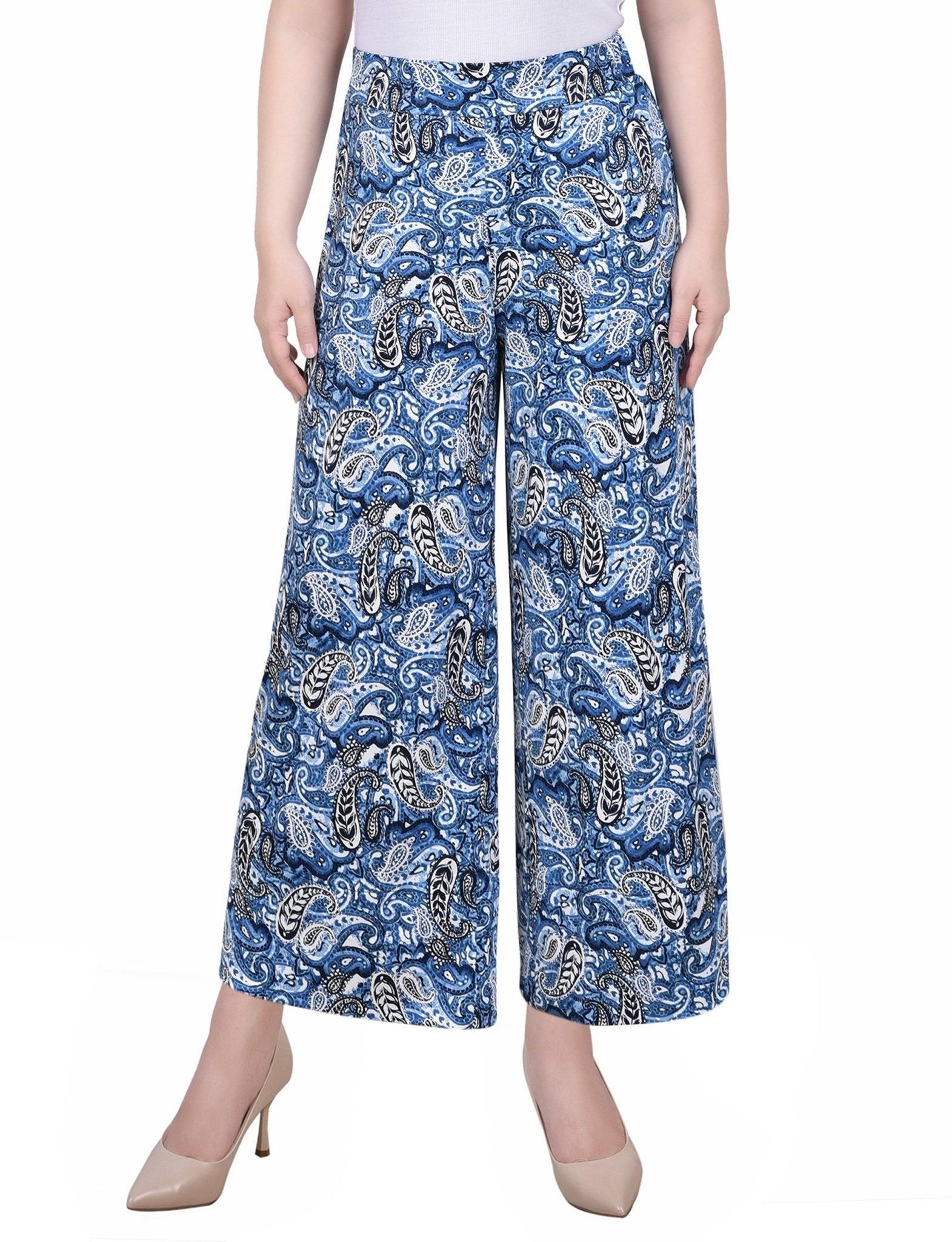 Pull On Palazzo Pants - Petite Product Image