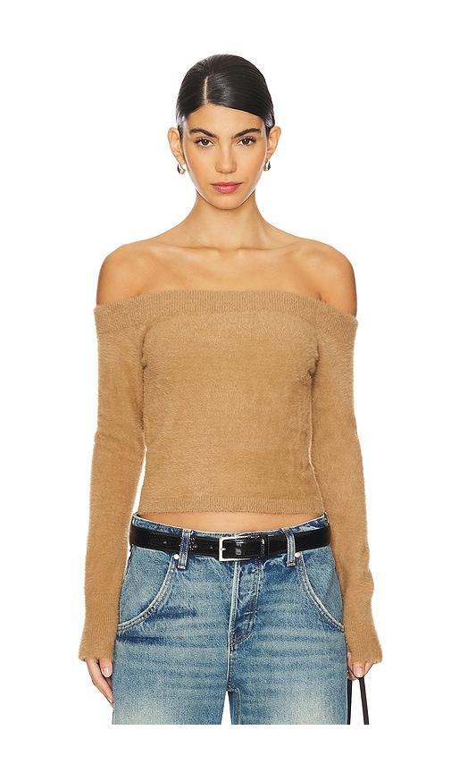 Plush Off Shoulder Top Product Image