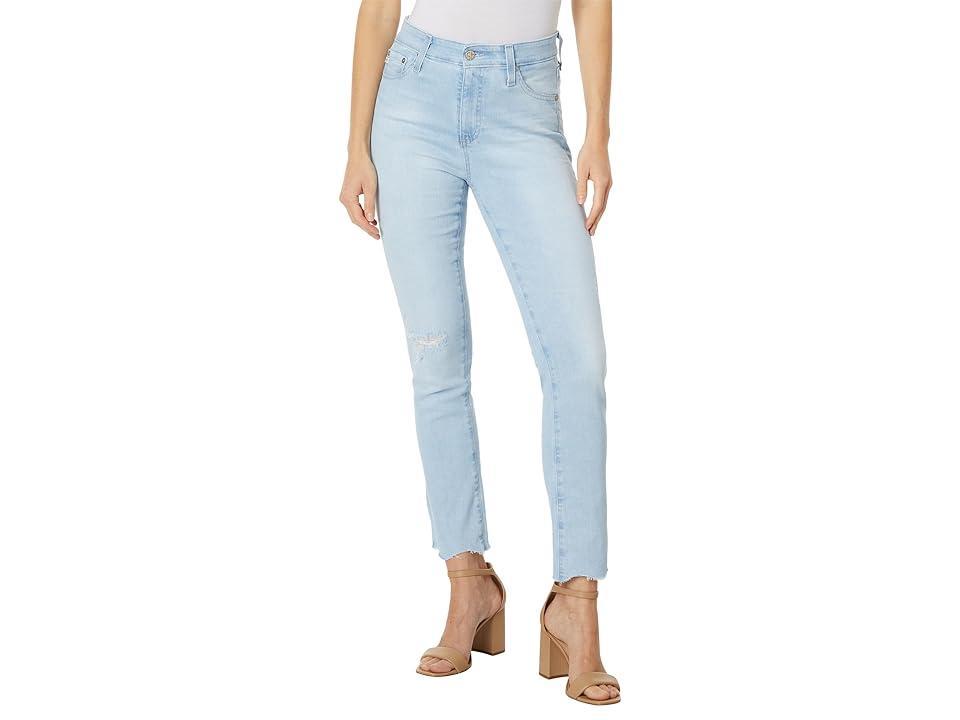 AG Mari Scallop Raw Hem Ankle Slim Jeans Product Image