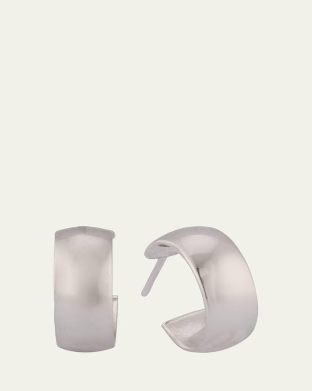 Lana Wide Huggie Hoop Earrings Product Image